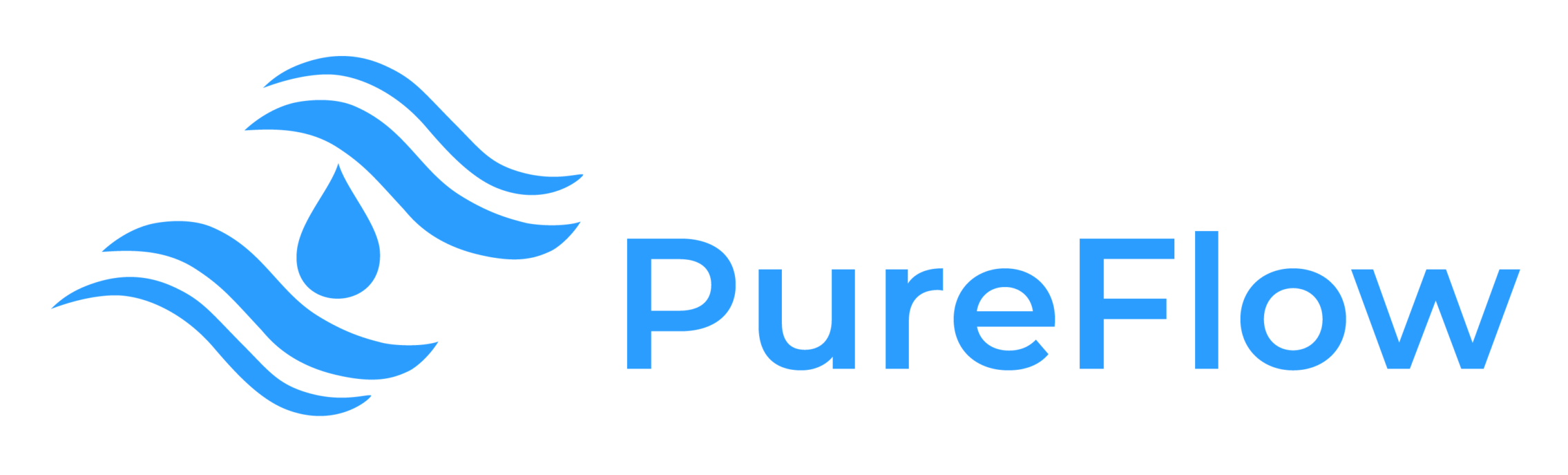 Logo pure flow blue